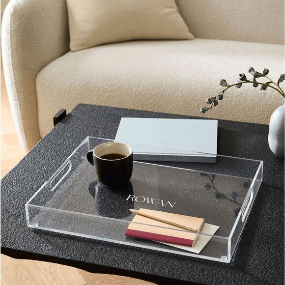 Brand New West Elm Clear Acrylic Tray - Square - Picture 2 of 4